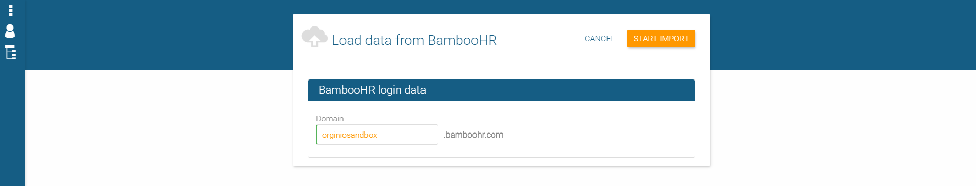How to import data from Bamboo HR to orginio