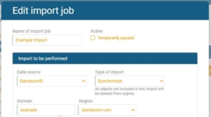 Set automated import jobs in orginio