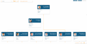 Visualize employees' skills in the org chart in orginio